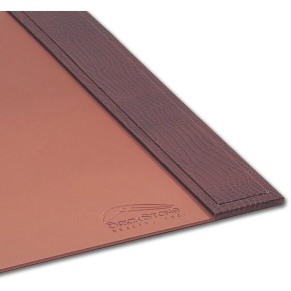 Dacasso Crocodile Embossed Side-Rail Desk Pad - Image 3