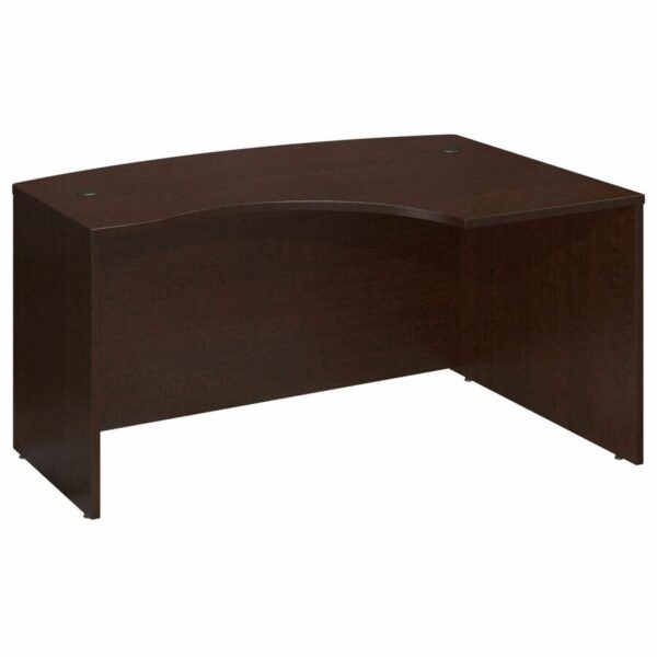 Bush Business Furniture Series C 60W x 43D RH L-Bow Desk Shell in Mocha Cherry