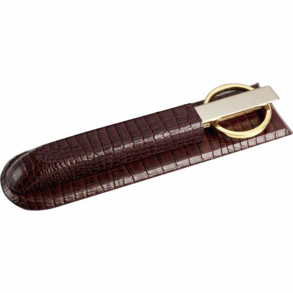 Dacasso Crocodile Embossed Leather Library Set