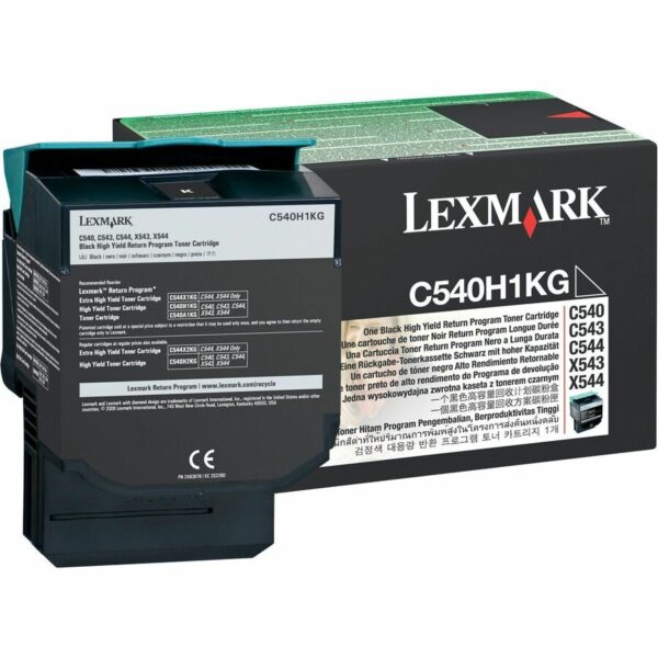 Lexmark Original Laser Toner Cartridge - Black - 1 Each