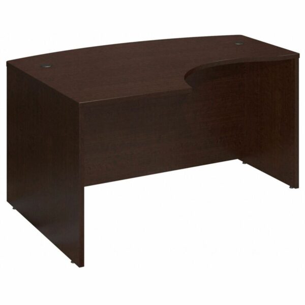 Bush Business Furniture Series C 60W x 43D LH L-Bow Desk Shell in Mocha Cherry