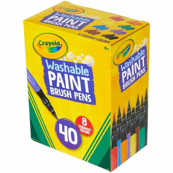 Crayola Washable Paint Brush Pens - Image 2