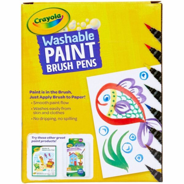 Crayola Washable Paint Brush Pens - Image 3