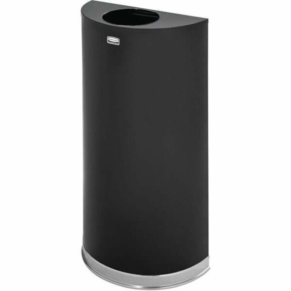 Rubbermaid Commercial 12 Gallon Half Round Steel Receptacle