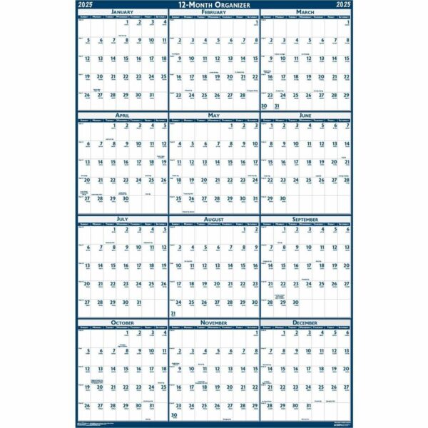 House of Doolittle Write-on Laminated Wall Planner