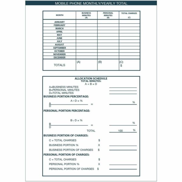 House of Doolittle Expense Log/Memo Page Monthly Planner - Image 2