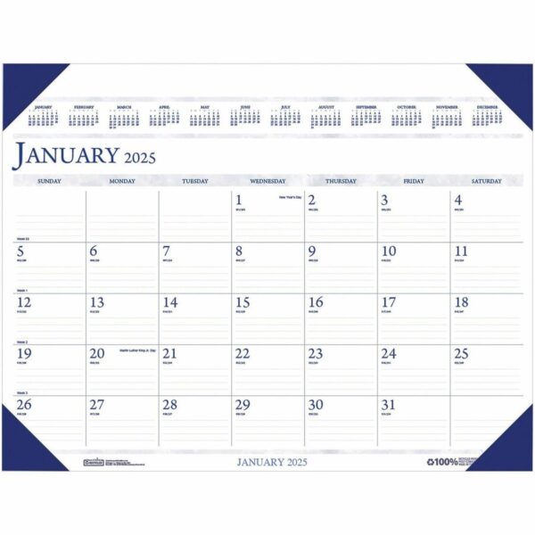 House of Doolittle Eco-friendly Executive Calendar Desk Pad