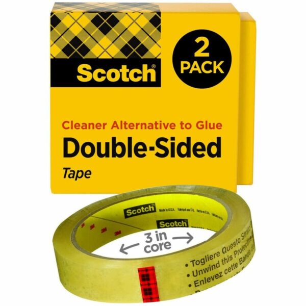 Scotch Permanent Double-Sided Tape - 3/4"W