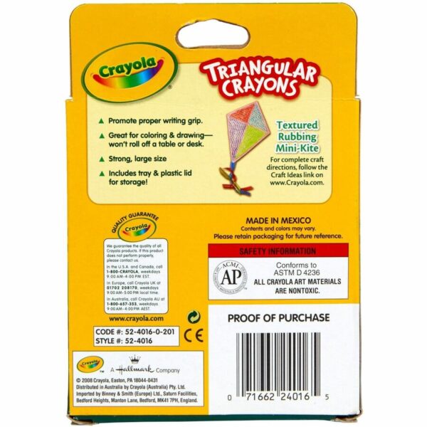 Crayola Triangular Anti-roll Crayons - Image 3