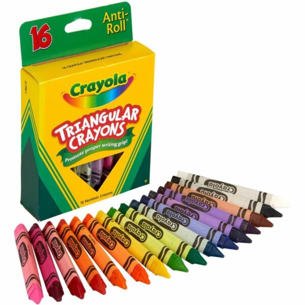 Crayola Triangular Anti-roll Crayons