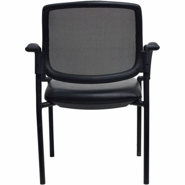 Lorell Mobile Mesh Back Guest Chair with Arms - Image 5