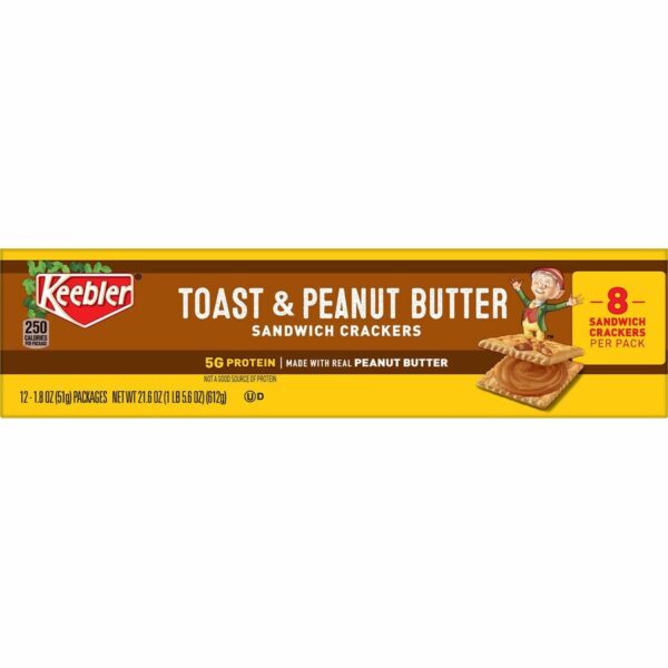 Keebler Toast and Peanut Butter Sandwich Crackers - Image 4