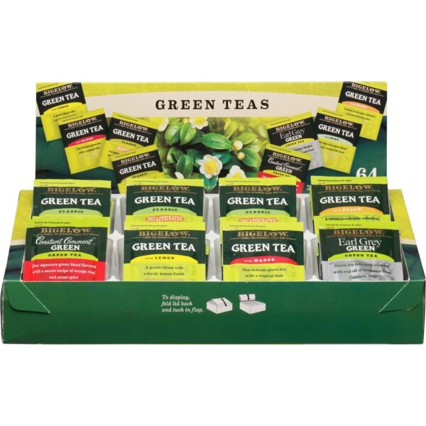 Bigelow Assorted Flavor Tray Pack Green Tea Bag - Image 4