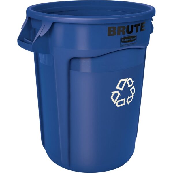 Rubbermaid Commercial Brute 32-Gallon Vented Recycling Container - Image 3