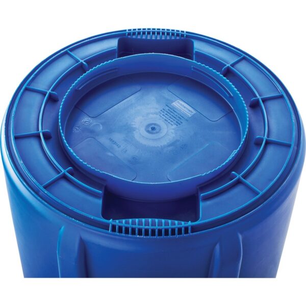 Rubbermaid Commercial Brute 32-Gallon Vented Recycling Container - Image 4