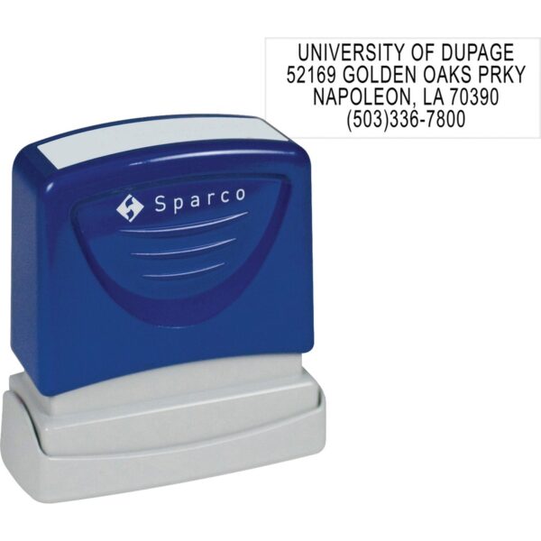 Sparco Return Address Stamp