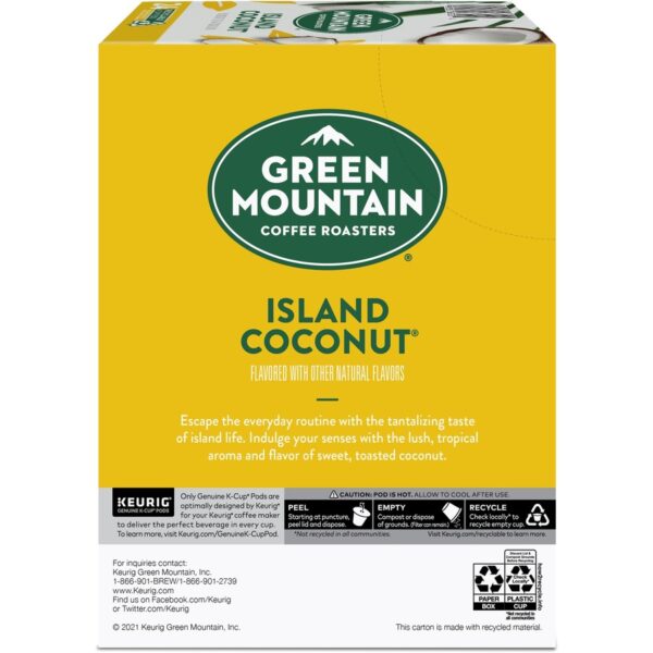 Green Mountain Coffee Roasters® K-Cup Island Coconut Coffee - Image 5