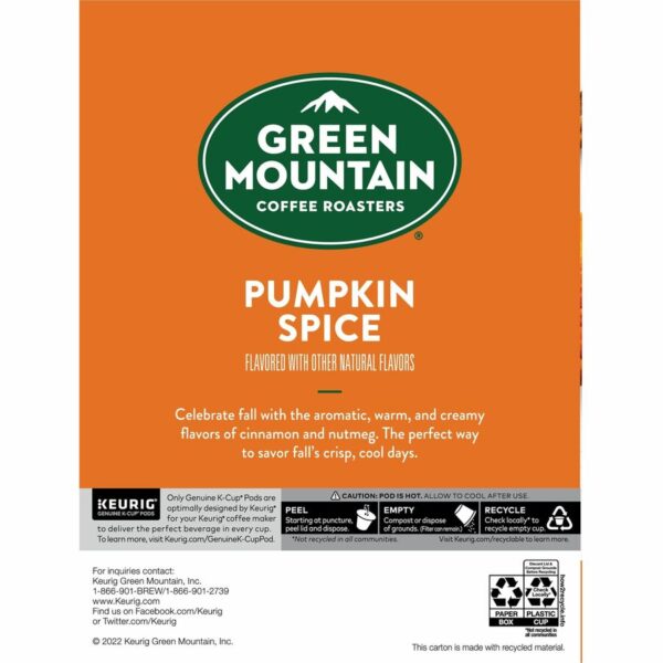 Green Mountain Coffee Roasters® K-Cup Pumpkin Spice Coffee - Image 4