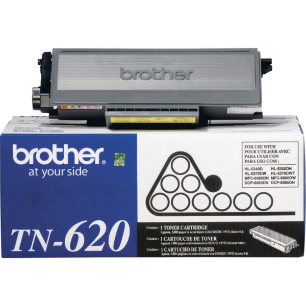 Brother TN620 Original Laser Toner Cartridge - Black - 1 Each