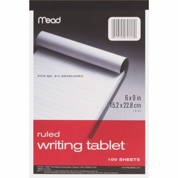 Mead Ruled Writing Tablet