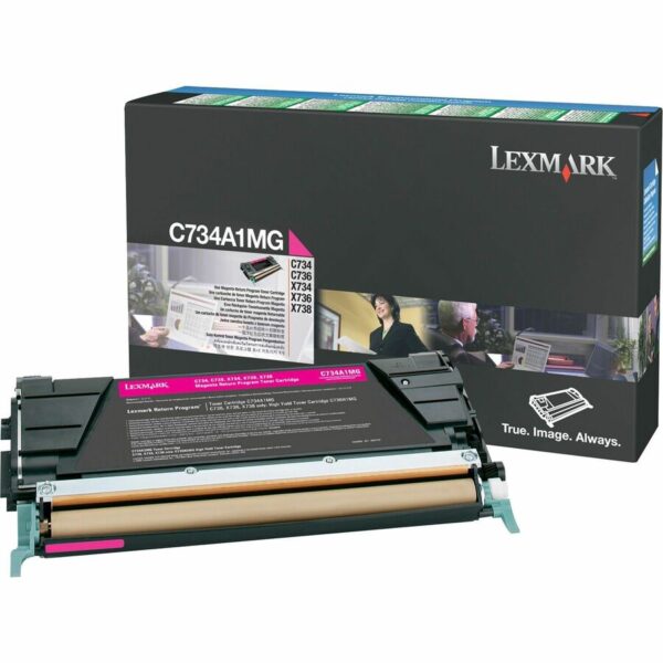 Lexmark Original Standard Yield Laser Toner Cartridge - Magenta - 1 Each