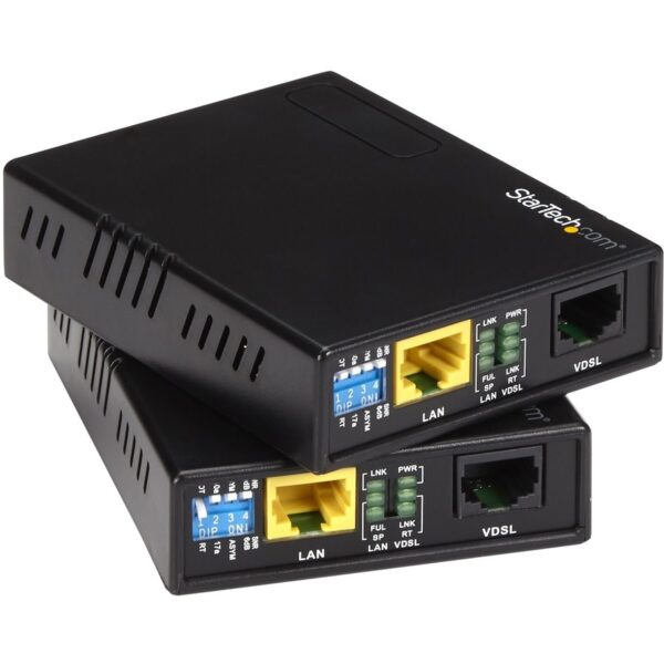 StarTech.com 10/100 VDSL2 Ethernet Extender Kit over Single Pair Wire 1km