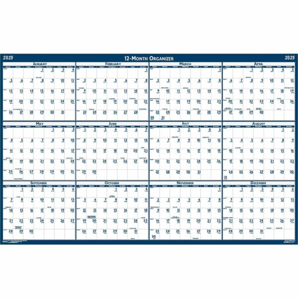 House of Doolittle Write-on Laminated Wall Planner - Image 2