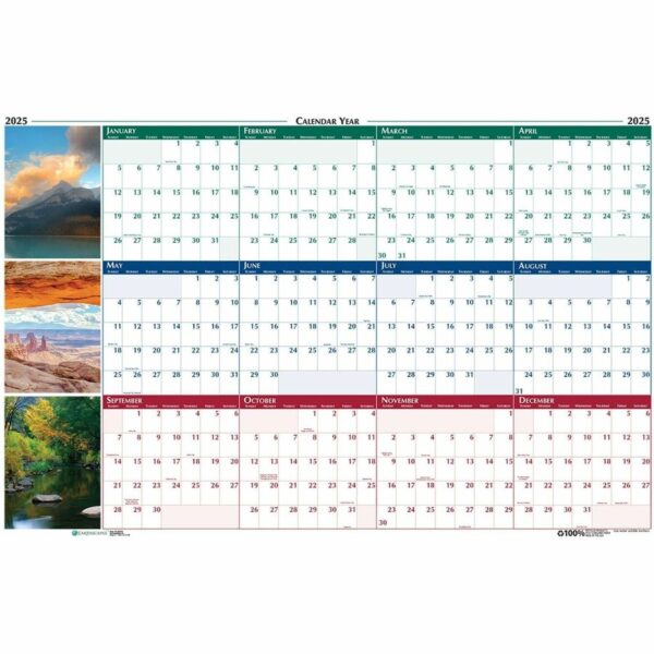 House of Doolittle Earthscapes Scenic Wipe-off Wall Planner - Image 2