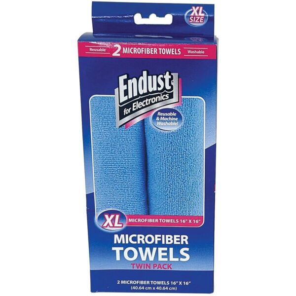 Endust Microfiber Towel Twin Pack