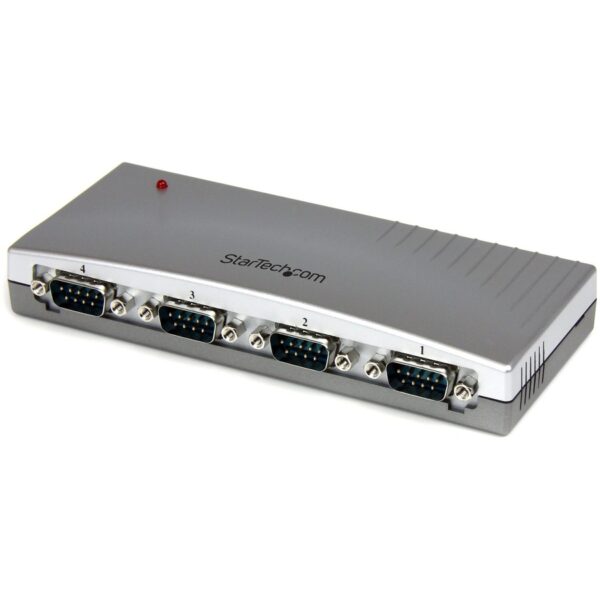 StarTech.com 4 Port USB to RS232 Serial DB9 Adapter Hub