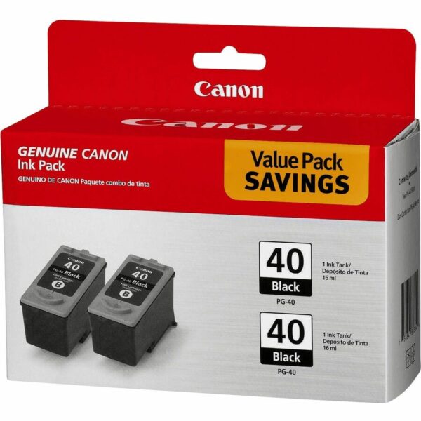 Canon PG-40 Original Inkjet Ink Cartridge - Black - 2 / Pack