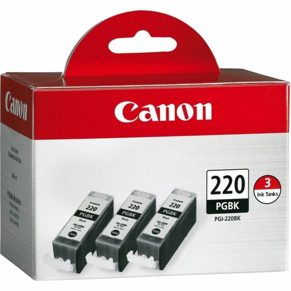 Canon PGI-220BK Original Inkjet Ink Cartridge - Black - 3 / Pack