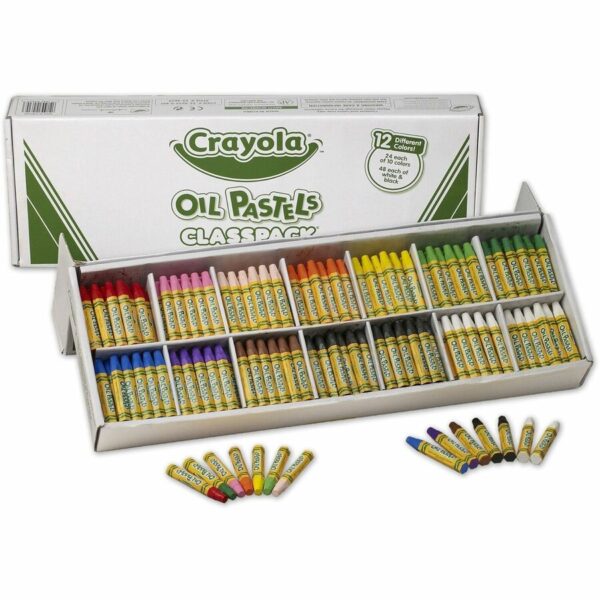 Crayola 12-Color Oil Pastel Classpack