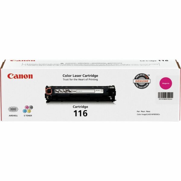 Canon 116 Original Laser Toner Cartridge - Magenta - 1 Each