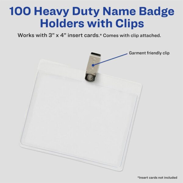 Avery® Clip Style Badge Holders - Image 2