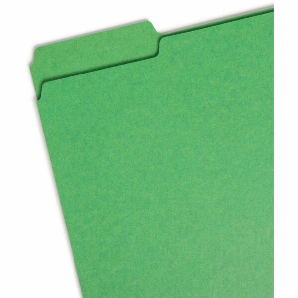 Smead Colored 1/3 Tab Cut Letter Recycled Fastener Folder - Image 2