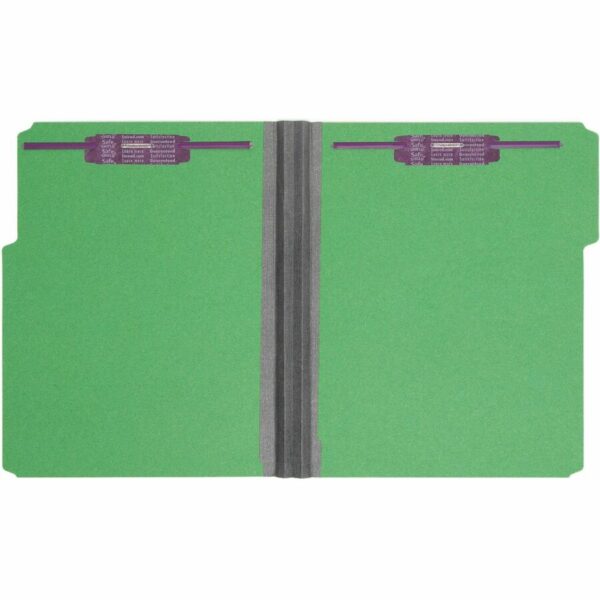 Smead Colored 1/3 Tab Cut Letter Recycled Fastener Folder - Image 3