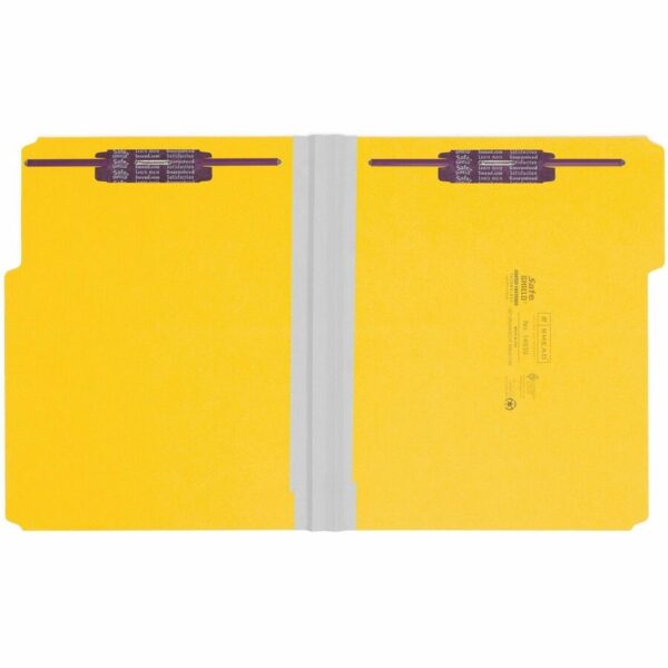 Smead Colored 1/3 Tab Cut Letter Recycled Fastener Folder - Image 3