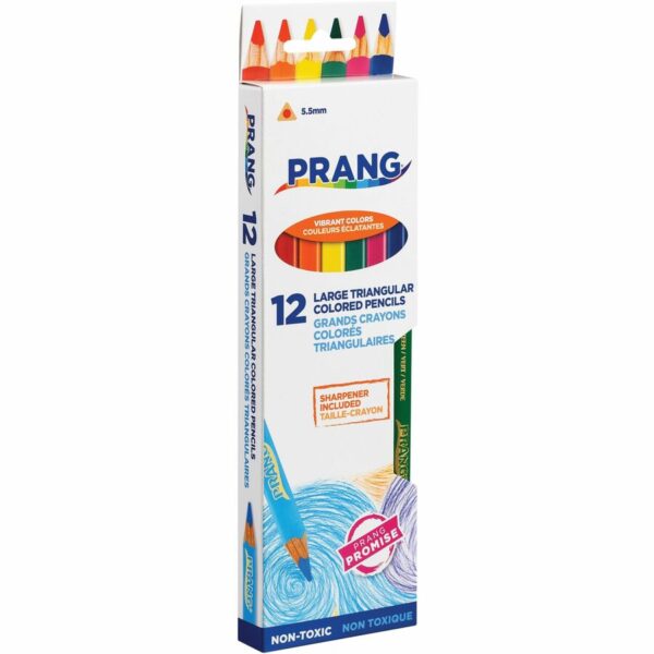 Prang Triangular Colored Pencils with Sharpener - Image 2