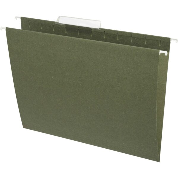 Business Source 1/3 Tab Cut Letter Recycled Hanging Folder - Image 3