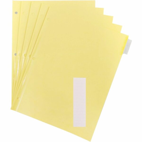 Business Source Buff Stock Ring Binder Indexes