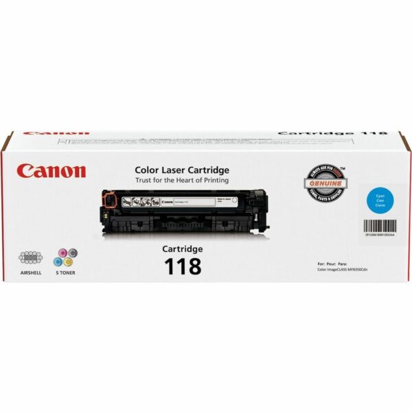 Canon Original Laser Toner Cartridge - Cyan - 1 Each