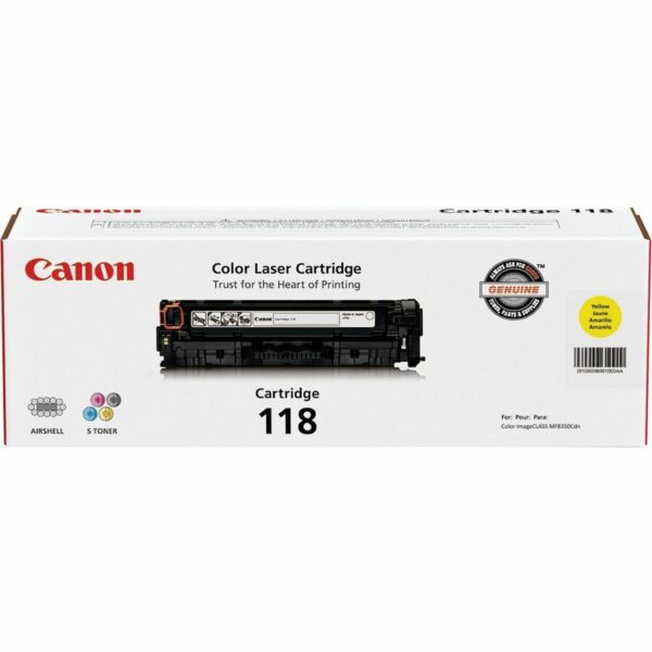 Canon Original Laser Toner Cartridge - Yellow - 1 Each