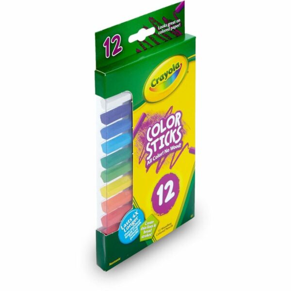 Crayola 12 Color Sticks Woodless Colored Pencils - Image 3