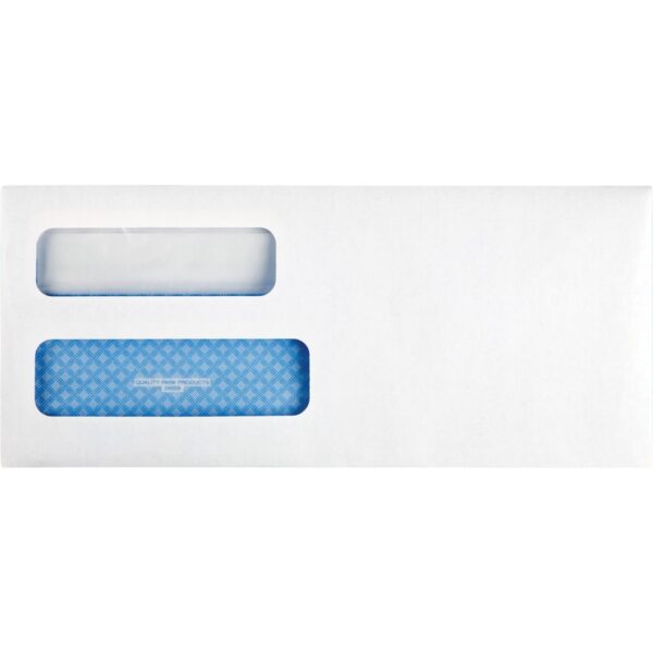 Quality Park No. 10 Double Window Security Tint Business Envelopes with Self-Seal Closure - Image 3