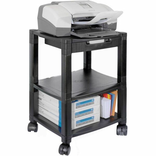 Kantek Three-shelf Mobile Printer/Fax Stand