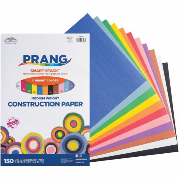 Prang 11-Color Construction Paper Smart-Stack