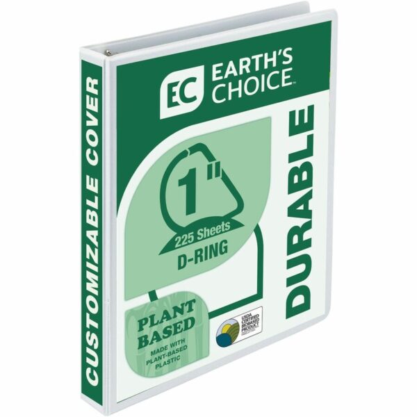 Samsill Earth's Choice Plant-based Durable View Binder