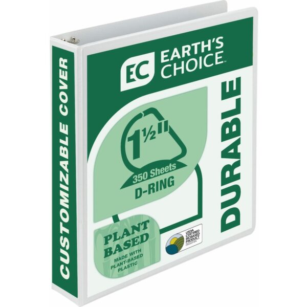 Samsill Earth's Choice Plant-based Durable View Binder