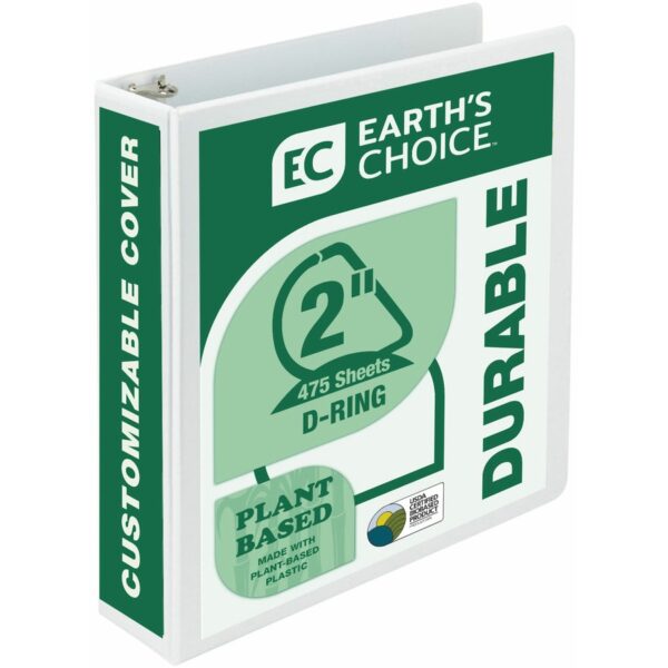 Samsill Earth's Choice Plant-based Durable View Binder